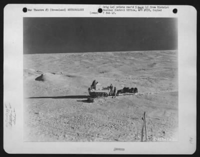 General > T-15 And Sled At Comanche Bay Weather Station, Greenland.  10 Oct 44.