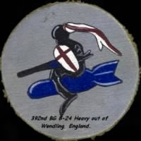 392nd Bomb Group Emblem, B-24 Heavies out of England.