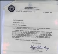 George E. Armstrong, Major General, Surgeon General letter dated 17 Nov 1952