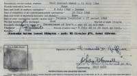 Honorable Discharge, middle of the back showing a portion of Enlisted Record