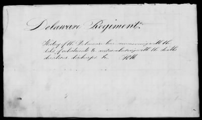 Thumbnail for Officers and Enlisted Men > 2 - List of Delaware Troops. 1776-1783