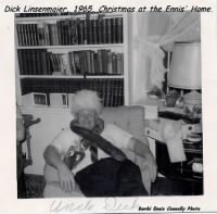 (Uncle) Dick Linsenmaier at Ennis' Christmas, 1965 (Barbi)