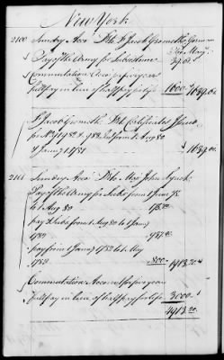 Thumbnail for Miscellaneous Volumes > 142 - Record of Disbursements, Paymaster General's Office, New York. 1788