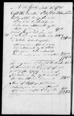 Miscellaneous Volumes > 142 - Record of Disbursements, Paymaster General's Office, New York. 1788