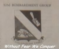 323rd Bomb Group Emblem "Without Frear We Conquer"