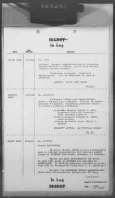 2 - Miscellaneous File > 408 - Cables - In Log, ETOUSA (Gen Lee), Feb 11-20, 1945