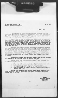 Thumbnail for 2 - Miscellaneous File > 425 - Statistical Summary, SOS, ETO and Progress Report, SGS, ETO, February 1944