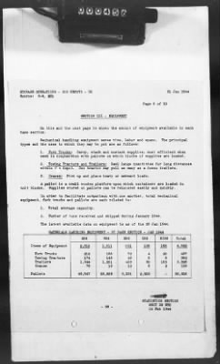 Thumbnail for 2 - Miscellaneous File > 425 - Statistical Summary, SOS, ETO and Progress Report, SGS, ETO, February 1944