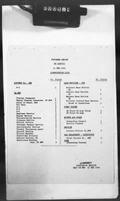 2 - Miscellaneous File > 425 - Statistical Summary, SOS, ETO and Progress Report, SGS, ETO, February 1944