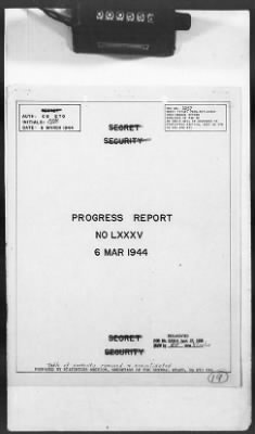 2 - Miscellaneous File > 426 - Progress Reports (Statistical), SGS, ETO, March 1944