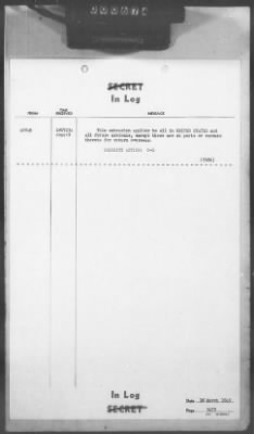 Thumbnail for 2 - Miscellaneous File > 411 - Cables - In Log, ETOUSA (Gen Lee), Mar 12-24, 1945