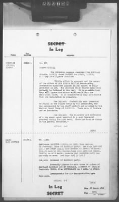 Thumbnail for 2 - Miscellaneous File > 412 - Cables - In Log, ETOUSA (Gen Lee), Mar 25-31, 1945