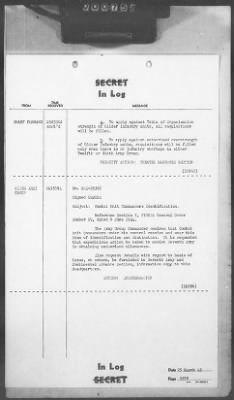 Thumbnail for 2 - Miscellaneous File > 412 - Cables - In Log, ETOUSA (Gen Lee), Mar 25-31, 1945