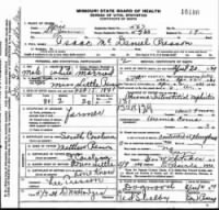 Isaac McDaniel Presson Death Certificate