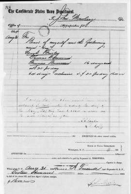 Thumbnail for NA - Complements, rolls, lists of persons serving in or with vessels or stations > C.S.S. New Orleans-Yorktown