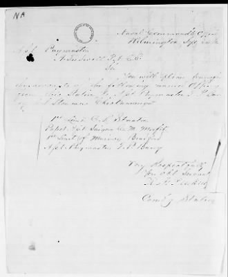 Thumbnail for NA - Complements, rolls, lists of persons serving in or with vessels or stations > C.S.S. New Orleans-Yorktown