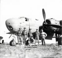 310th BG, Lt "Bonny" Cross and his Crew with the Groove Hermit. Francis is sitting
