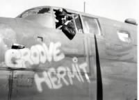 Lt Bonham Cross in the B-25 G (Cannon) "Groove Hermit" 1944