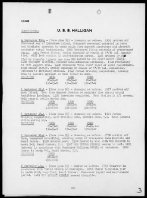 USS HALLIGAN > War Diary, 9/1-30/44