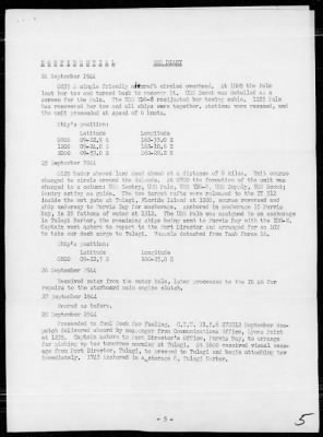 USS YDG-8 > War Diary, 9/1-30/44