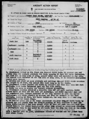 VPB-102 & VPB-116 > VPB 102 ACA Form Rep #8 & VPB 116 ACA Form Reps Nos 26-29 - Rep of Ops Against Enemy Shipping & Aircraft in the Bonin Is, 10/10-12/44