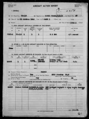 VPB-102 & VPB-116 > VPB 102 ACA Form Rep #8 & VPB 116 ACA Form Reps Nos 26-29 - Rep of Ops Against Enemy Shipping & Aircraft in the Bonin Is, 10/10-12/44
