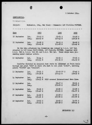 COM LST FLOT 15 > War Diary, 9/1-30/44