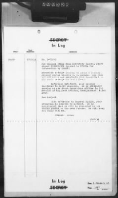 Thumbnail for 2 - Miscellaneous File > 403b - Cables - In Log, ETOUSA (Gen Lee), Jan 1-7, 1945