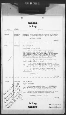 2 - Miscellaneous File > 407 - Cables - In Log, ETOUSA (Gen Lee), Feb 1-10, 1945