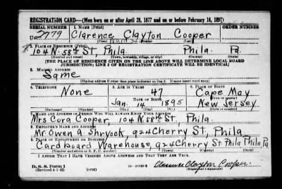 Clarence Clayton > Cooper, Clarence Clayton (1895)