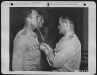 Thumbnail for Fourteenth Air Force Headquarters, China -- Brig. General Clinton D. (Casey) Vincent Of San Antonio, Texas, Receives An Oak Leaf Cluster To His Air Medal From Major General Claire L. Chennault, Commanding General Of The 14Th Air Force.  General Vincent Wa - Page 3