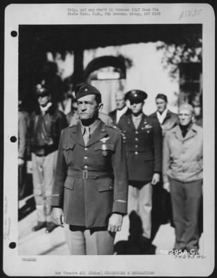 Thumbnail for Awards > Brig. General Claire L. Chennault Wearing The Distinguished Service Medal He Received During A Ceremony At Kunming, China.  26 December 1942.