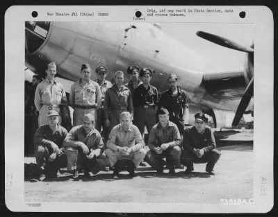 Thumbnail for General > Crew Of Boeing B-29 (A/C #26308) Pose Beside Their Plane At An Air Base In China.  10 May 1944.