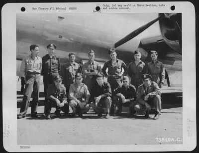 Thumbnail for General > Crew Of Boeing B-29 (A/C 26344) Pose Beside Their Plane At An Air Base In China.  10 May 1944.