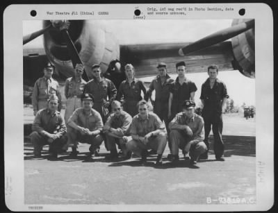 General > Crew Of Boeing B-29 (A/C 42-6304) Pose Beside Their Plane At An Air Base In China.  10 May 1944.