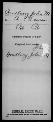 John M > Bradburry, John M (Pvt)