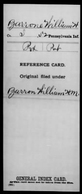 William H > Barrone, William H (Pvt)
