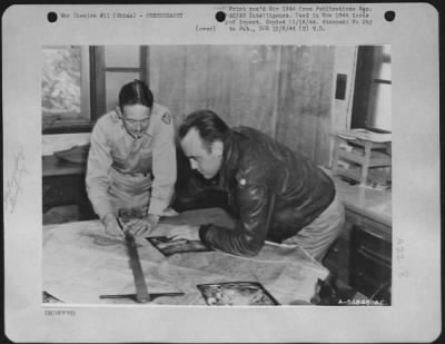 Thumbnail for Operations & Mapping > China-Flight lines for both charting and reconnaissance photography are carefully drawn during the briefing to enable the pilot to obtain the maximum coverage with a minimum length of time over the target, and to best utilize the limited amount