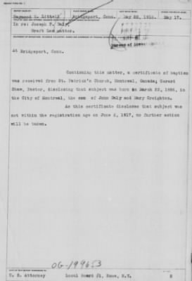 Old German Files, 1909-21 > Joseph F. Daly (#8000-199653)