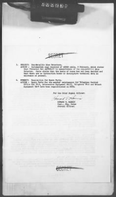 2 - Miscellaneous File > 486 - Daily Journal, Signal Service Office, Chief Signal Officer, ETOUSA, Jan-Aug 1944