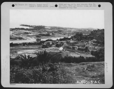 Thumbnail for Stormdamage > The Typhoon Of 9 October 1945 Brought Damage To The Medical Area Of The Machinato Airfield, Okinawa, Ryukyu Retto.