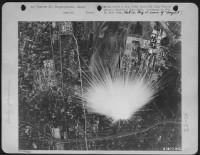 A Japanese Phosphorous Bomb Explodes Beneath Boeing B-29'S Of Major General Curtis E. Lemay'S 21St Bomber Command During A Recent Mission Over Kagamigahara, Japan, Site Of A Huge Air Depot Approximately 30 Miles North Of Nagoya.  Two Large Plants Of The K - Page 1