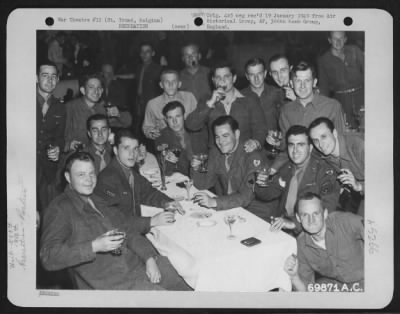 Thumbnail for General > Men Of The 386Th Bomb Group Have A Wonderful Time At A Party Given At Their Base In St. Trond, Belgium On 12 June 1945.