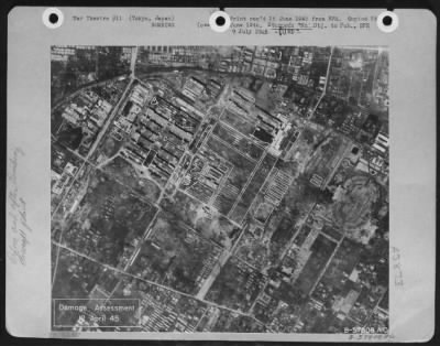 Tokyo > After - Damage Assessment Of Nakajima Aircraft Musashino Plant, Tokyo, Japan.  12 April 1945.