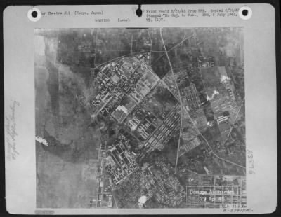 Tokyo > After - Damage Assessment Of Tachikawa Aircraft Factory At Tokyo, Japan.  29 April 1945.