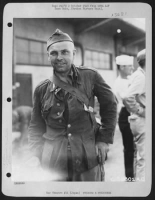 Thumbnail for General > Dutch Field Artillery War Prisoner, Sgt. Peter Sma From Jaffa, Surabiya, Receiving His First Cup Of Coffee.  Yokohama, Japan.  September 1945.