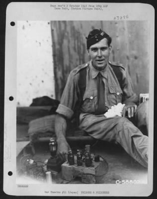 Thumbnail for General > Lt. Paul Burrough Of Oxford, England, Of The Royal Signal Corps.  Lt. Burrough Was Directly Responsible For The Safe Keeping Of The Only Radio In Prisoner Of War Camp #13.  Yokohama, Japan.  September 1945.