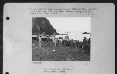 Thumbnail for General > Port Activities, 29 Nov. 1945 Santa Maria Azores.