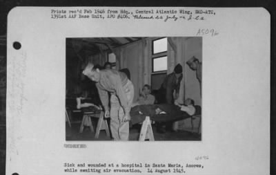 Thumbnail for General > Sick And Wounded At A Hospital In Santa Maria, Azores.  14 August 1945.