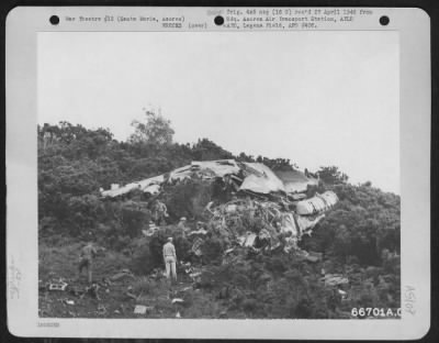 General > Douglas C-54 Crash, 1391St Aaf Base Unit, Santa Maria, Azores, 4 July 1945.